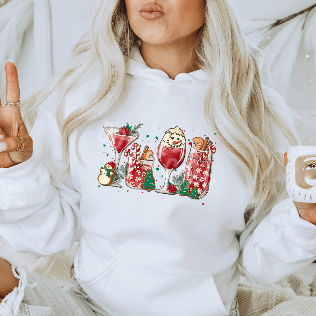 Christmas Cocktails Party Hoodies