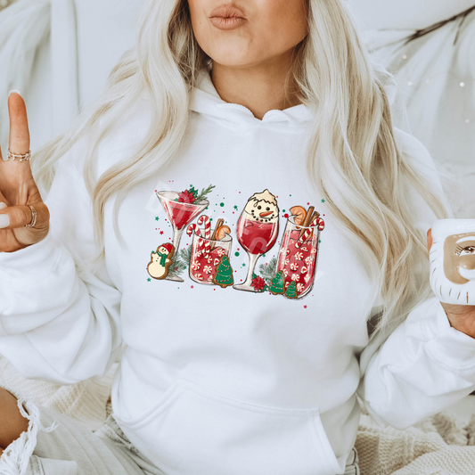 Christmas Cocktails Party Hoodies