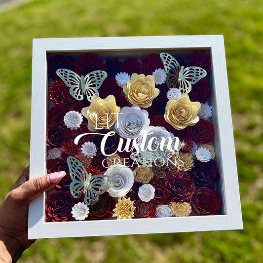 Garden Flowers Shadow Box