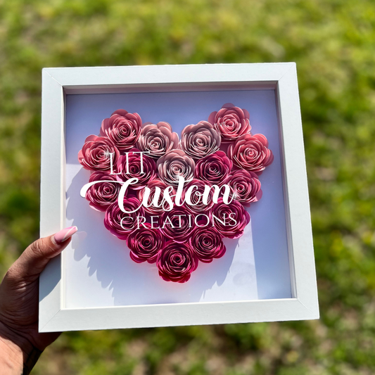 Bloomed Heart Shadow Box